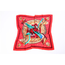 2014 100% Chinese Silk Satin Scarf 90 by 90